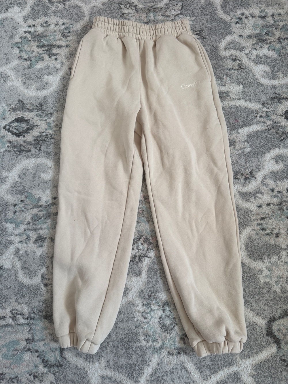 Comfrt Cream Colored Sweatpants